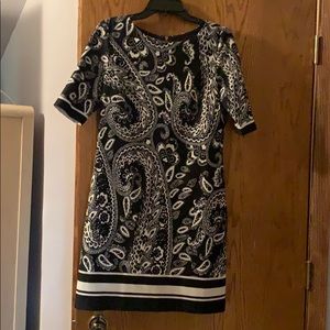 Black and cream dress